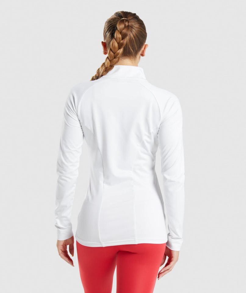 Women's Gymshark Training Jackets White | NZ 6MZXWT